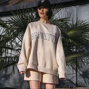 The "BRUNETTE" Crew Neck Sweatshirt